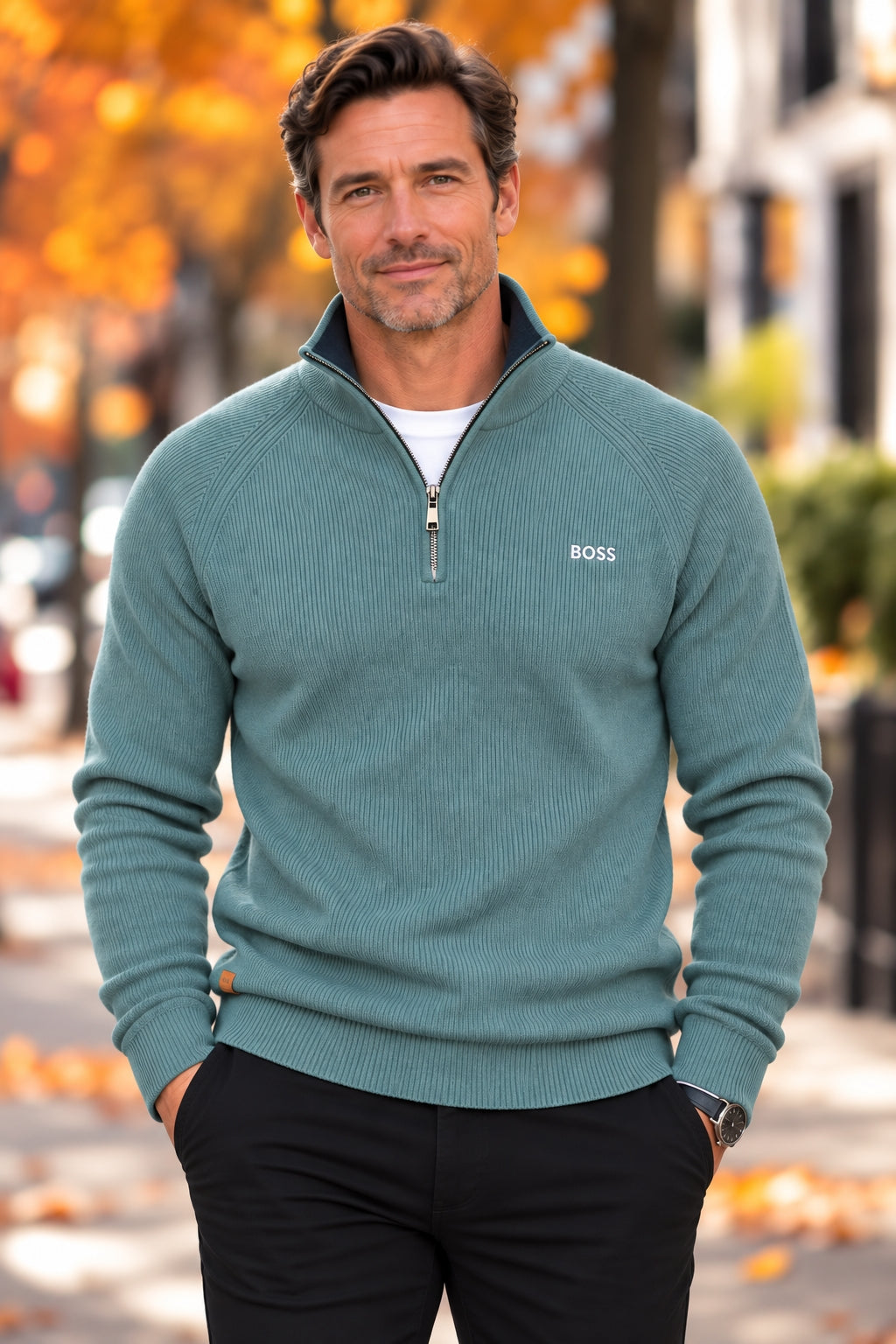 Refined Quarter Zip Sweater || CLEARANCE PRICE