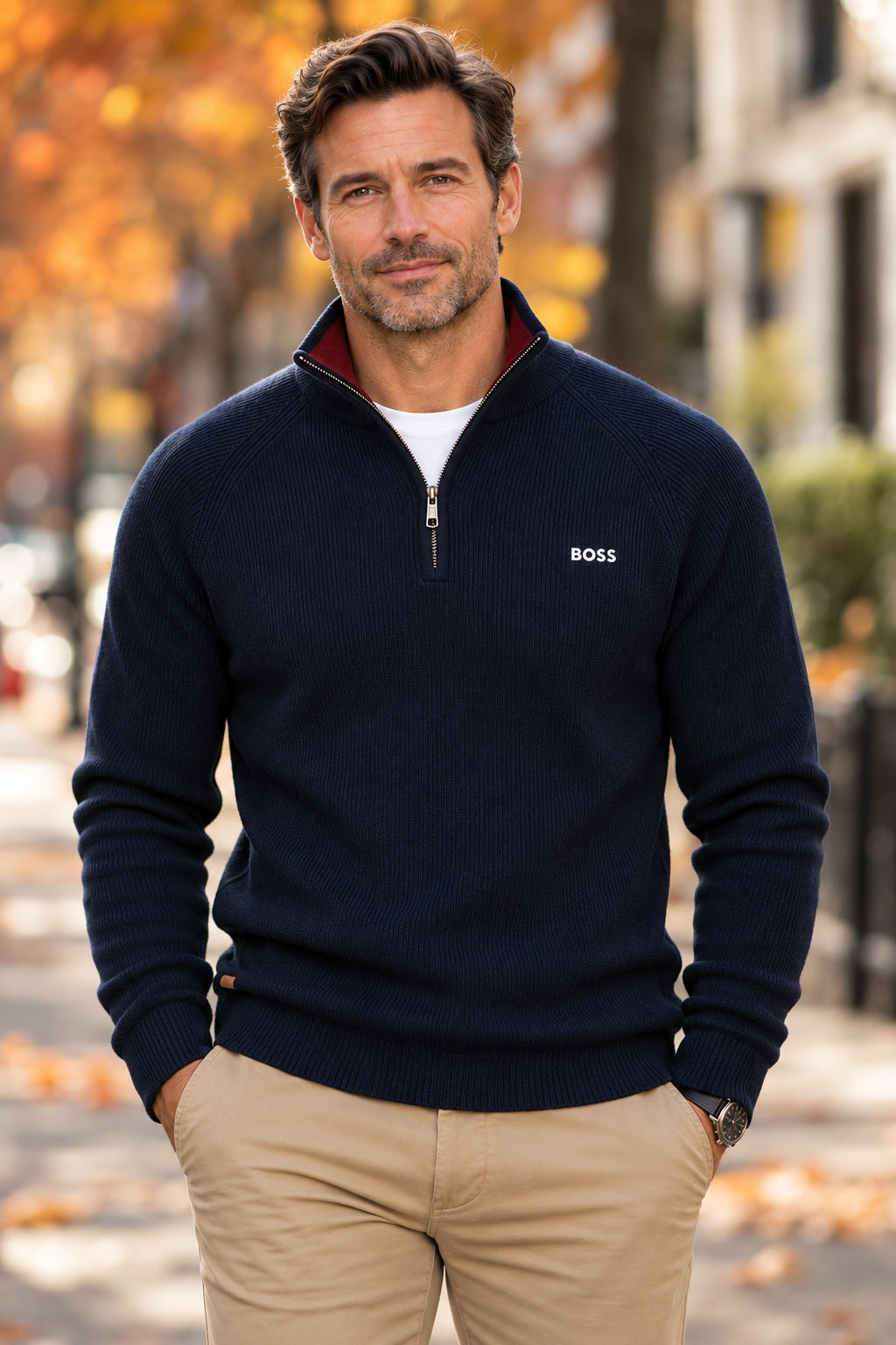 Refined Quarter Zip Sweater || CLEARANCE PRICE