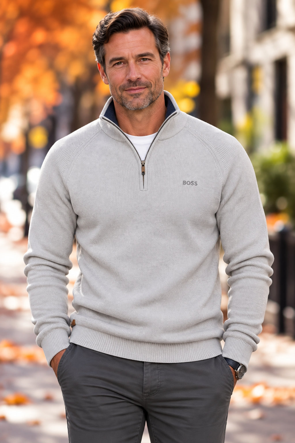 Refined Quarter Zip Sweater || CLEARANCE PRICE