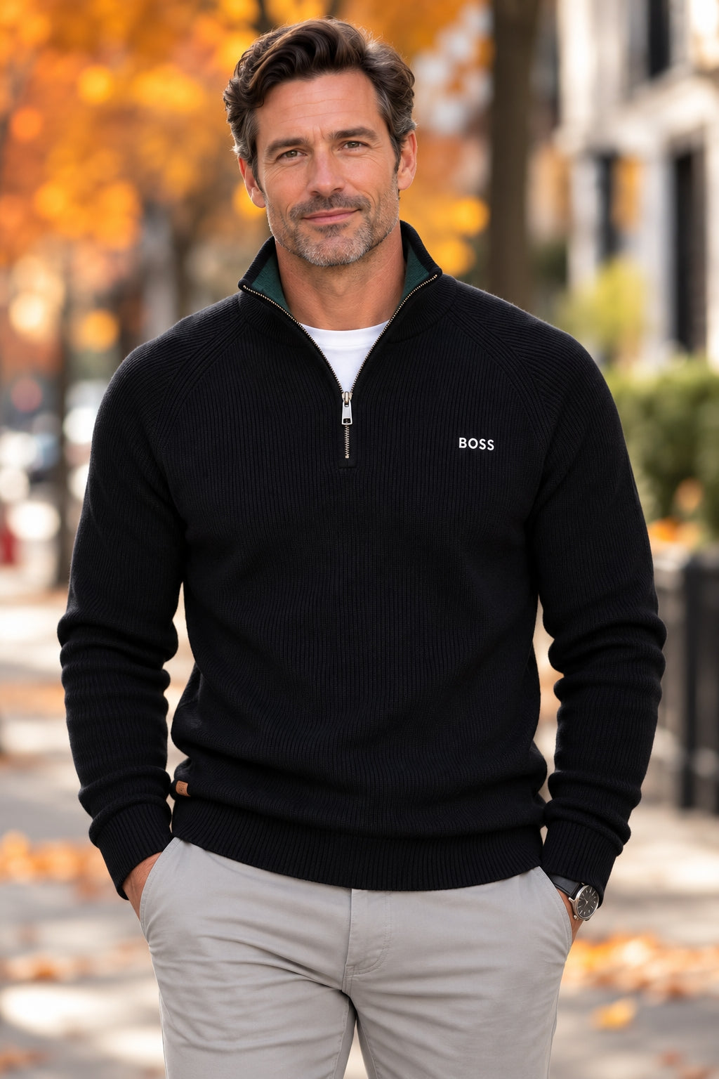 Refined Quarter Zip Sweater || CLEARANCE PRICE
