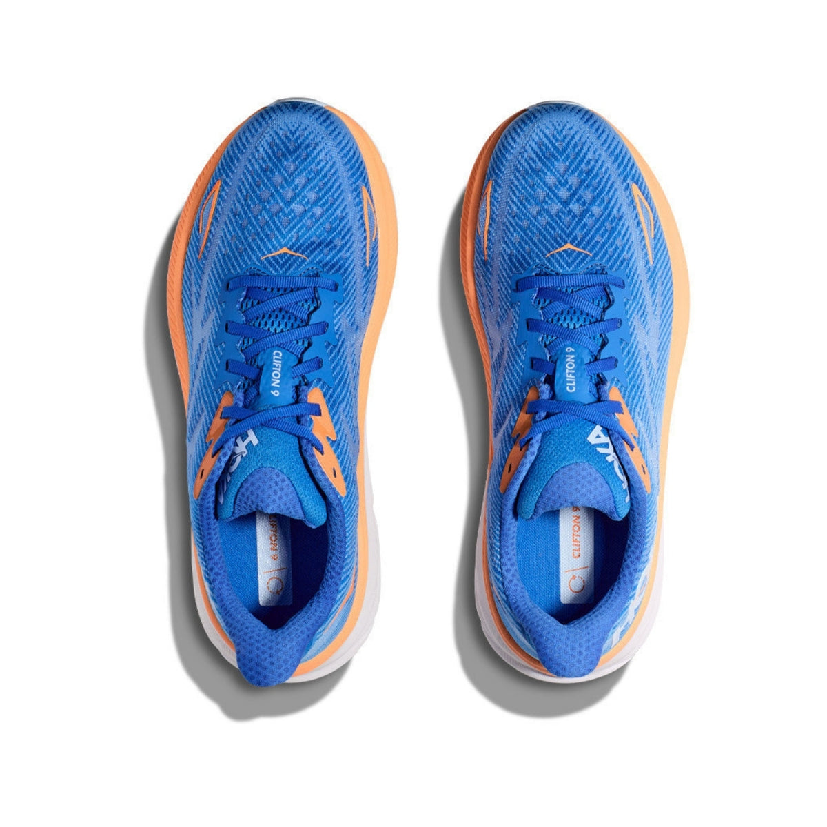 HOKA CLIFTON 9 - BLUE/ORANGE