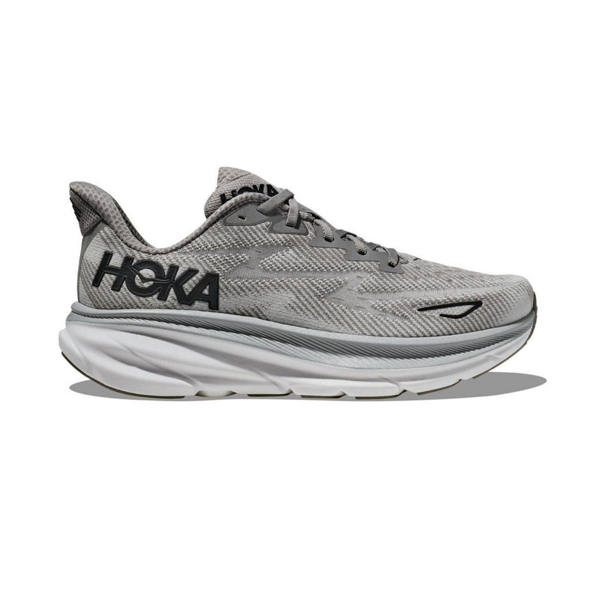 HOKA CLIFTON 9 - GRAY/BLACK
