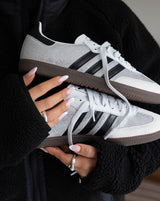 adidas Samba OG Rhinestone — White / Silver